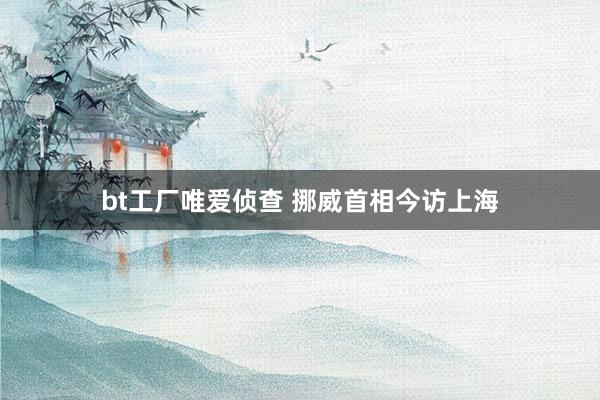 bt工厂唯爱侦查 挪威首相今访上海