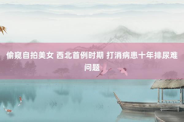 偷窥自拍美女 西北首例时期 打消病患十年排尿难问题