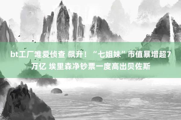 bt工厂唯爱侦查 飙升！“七姐妹”市值暴增超7万亿 埃里森净钞票一度高出贝佐斯