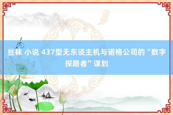 丝袜 小说 437型无东谈主机与诺格公司的“数字探路者”谋划