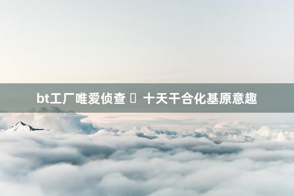 bt工厂唯爱侦查 ​十天干合化基原意趣