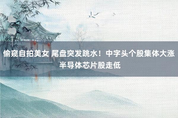 偷窥自拍美女 尾盘突发跳水！中字头个股集体大涨 半导体芯片股走低