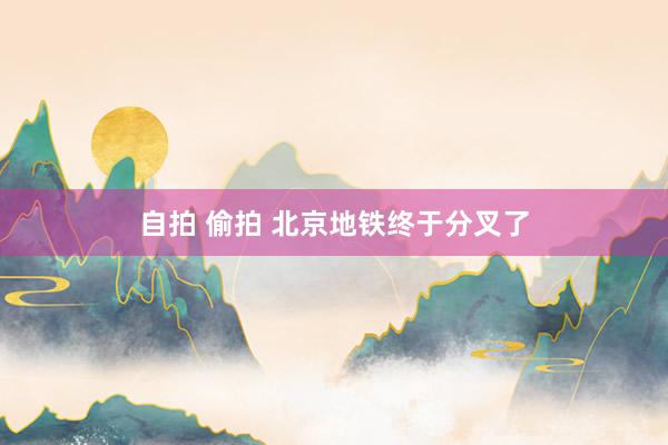 自拍 偷拍 北京地铁终于分叉了