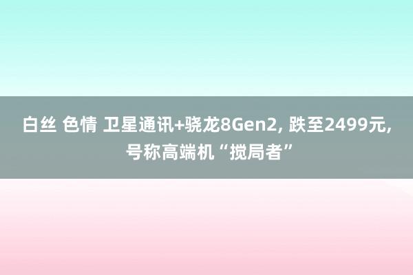 白丝 色情 卫星通讯+骁龙8Gen2， 跌至2499元， 号称高端机“搅局者”