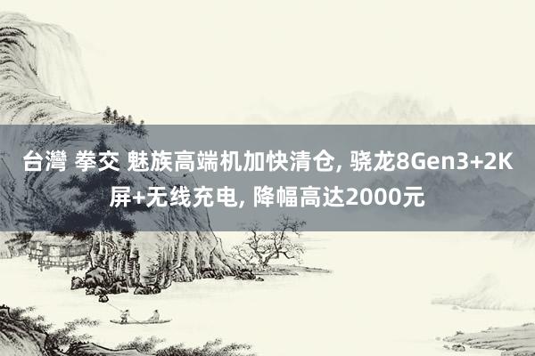 台灣 拳交 魅族高端机加快清仓， 骁龙8Gen3+2K屏+无线充电， 降幅高达2000元