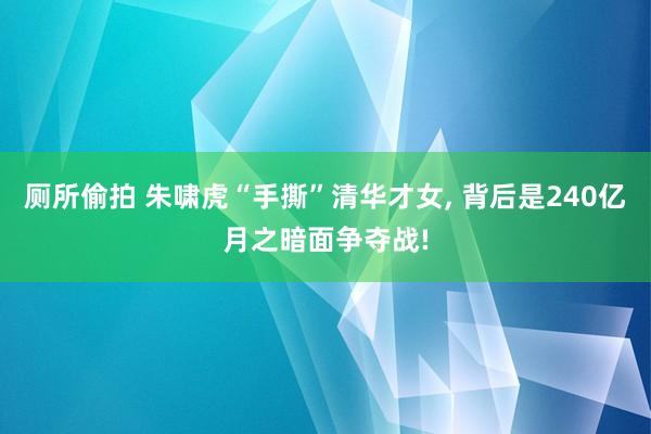 厕所偷拍 朱啸虎“手撕”清华才女， 背后是240亿月之暗面争夺战!