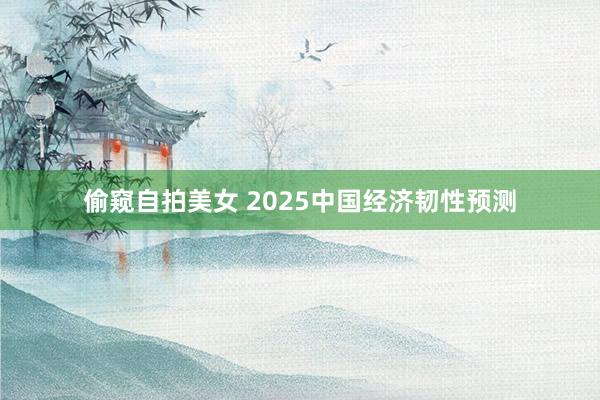 偷窥自拍美女 2025中国经济韧性预测