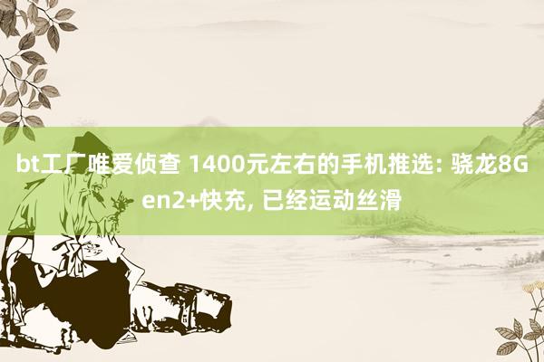 bt工厂唯爱侦查 1400元左右的手机推选: 骁龙8Gen2+快充， 已经运动丝滑