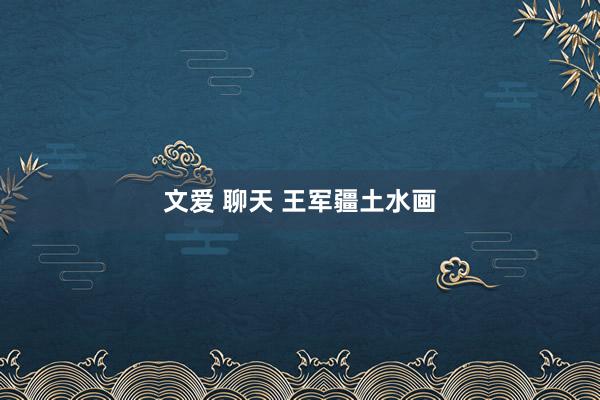 文爱 聊天 王军疆土水画