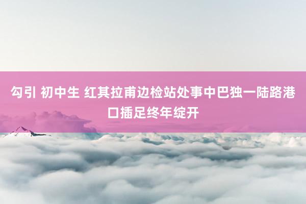 勾引 初中生 红其拉甫边检站处事中巴独一陆路港口插足终年绽开