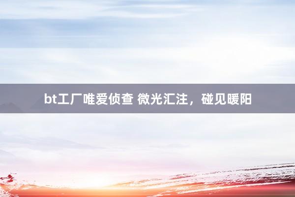 bt工厂唯爱侦查 微光汇注，碰见暖阳