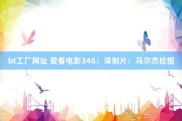 bt工厂网址 爱看电影346：译制片：马尔杰拉图