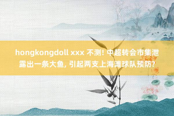 hongkongdoll xxx 不测! 中超转会市集泄露出一条大鱼， 引起两支上海滩球队预防?