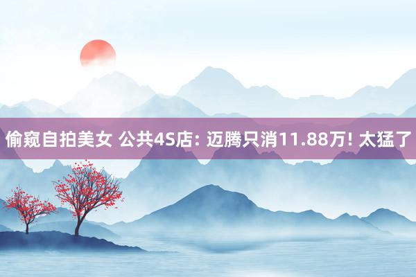 偷窥自拍美女 公共4S店: 迈腾只消11.88万! 太猛了