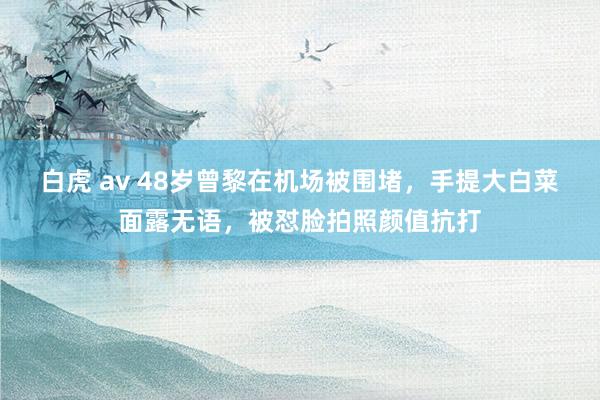 白虎 av 48岁曾黎在机场被围堵，手提大白菜面露无语，被怼脸拍照颜值抗打