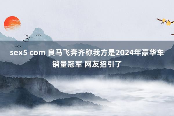 sex5 com 良马飞奔齐称我方是2024年豪华车销量冠军 网友招引了