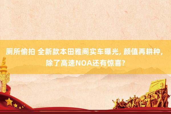 厕所偷拍 全新款本田雅阁实车曝光， 颜值再耕种， 除了高速NOA还有惊喜?