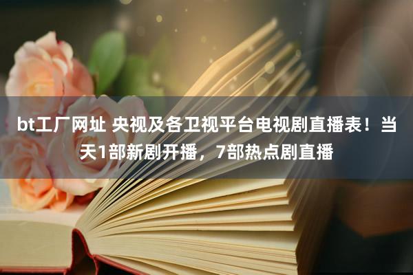 bt工厂网址 央视及各卫视平台电视剧直播表！当天1部新剧开播，7部热点剧直播