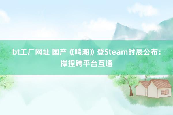 bt工厂网址 国产《鸣潮》登Steam时辰公布：撑捏跨平台互通