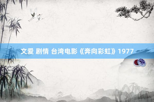文爱 剧情 台湾电影《奔向彩虹》1977
