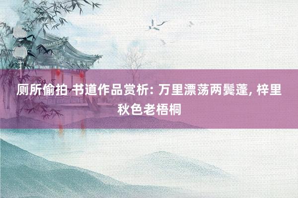 厕所偷拍 书道作品赏析: 万里漂荡两鬓蓬， 梓里秋色老梧桐