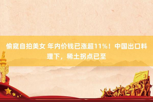 偷窥自拍美女 年内价钱已涨超11%！中国出口料理下，稀土拐点已至