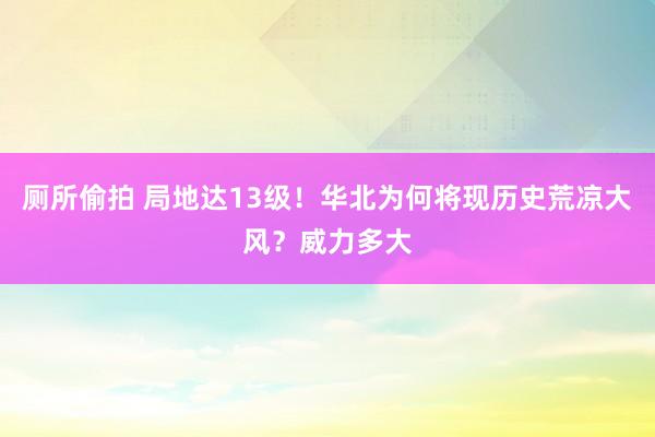 厕所偷拍 局地达13级！华北为何将现历史荒凉大风？威力多大